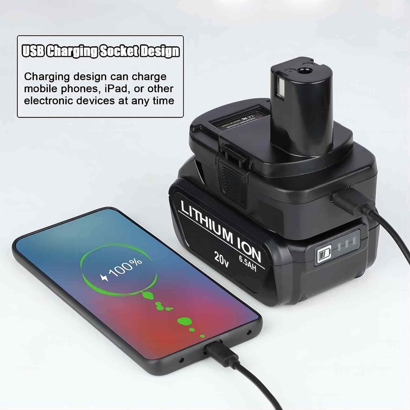 2 Pack Battery Adapter Converter for De walt 20V Milwaukee 18V to Ryobi 18V Tool gallery