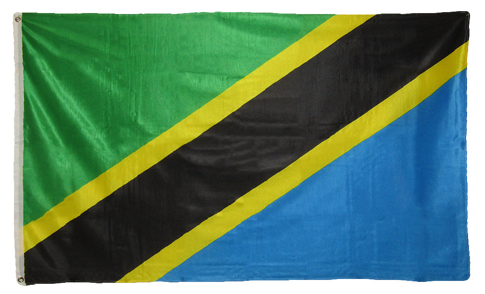 3x5 Tanzania Knitted Polyester Premium Quality Fade Resistant Flag 3'x5' Banner