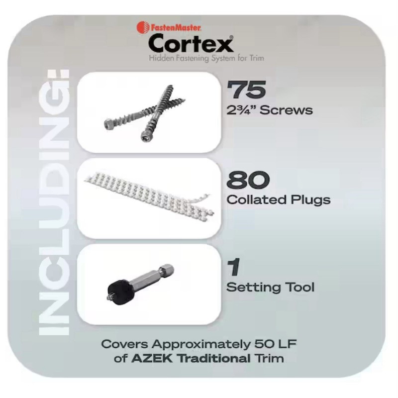 FastenMaster Aztek Collated Cortex Hidden Fastening System 2-3/4” Cortex Screws gallery