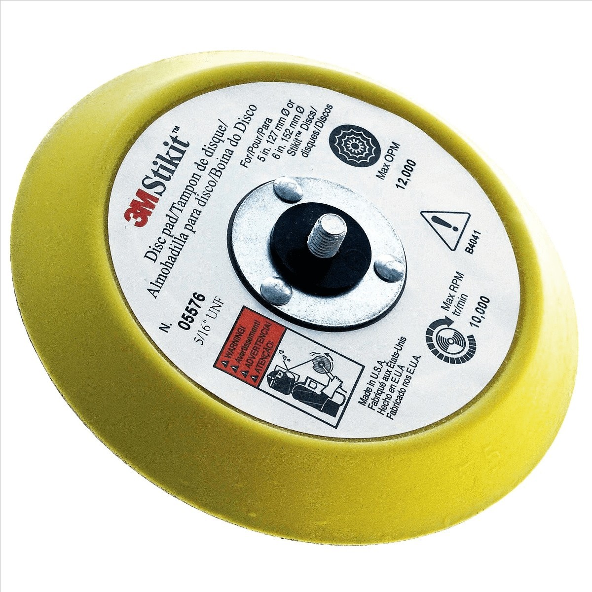 3M 5576 6" Stikit Disc Pad Sanding Backup Pad Automotive Hook & Loop gallery
