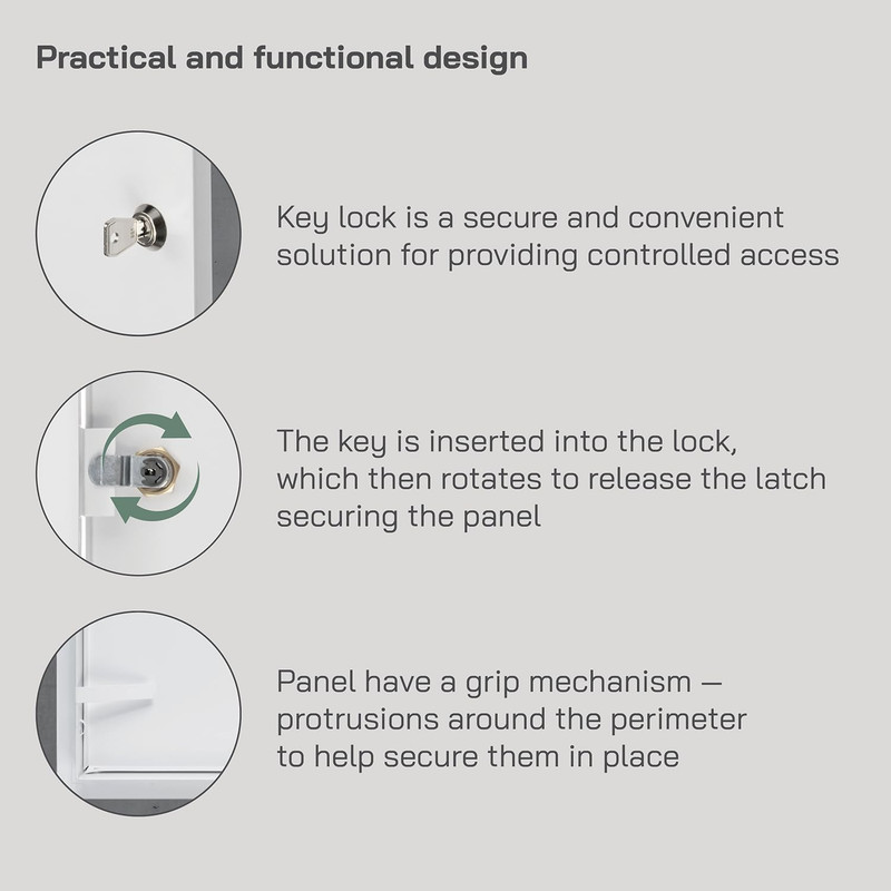 Lockable Access Panel for Drywall 20 X 24 Inch - Wall Hole Cover - Metal Access gallery