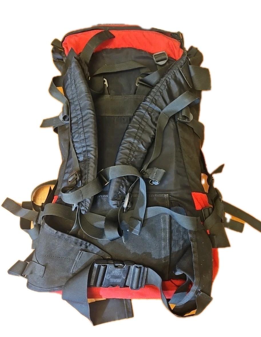 Vtg MountainSmith Backpack Hiking Internal Frame Red Outdoor Lumbar Adjustable. 2