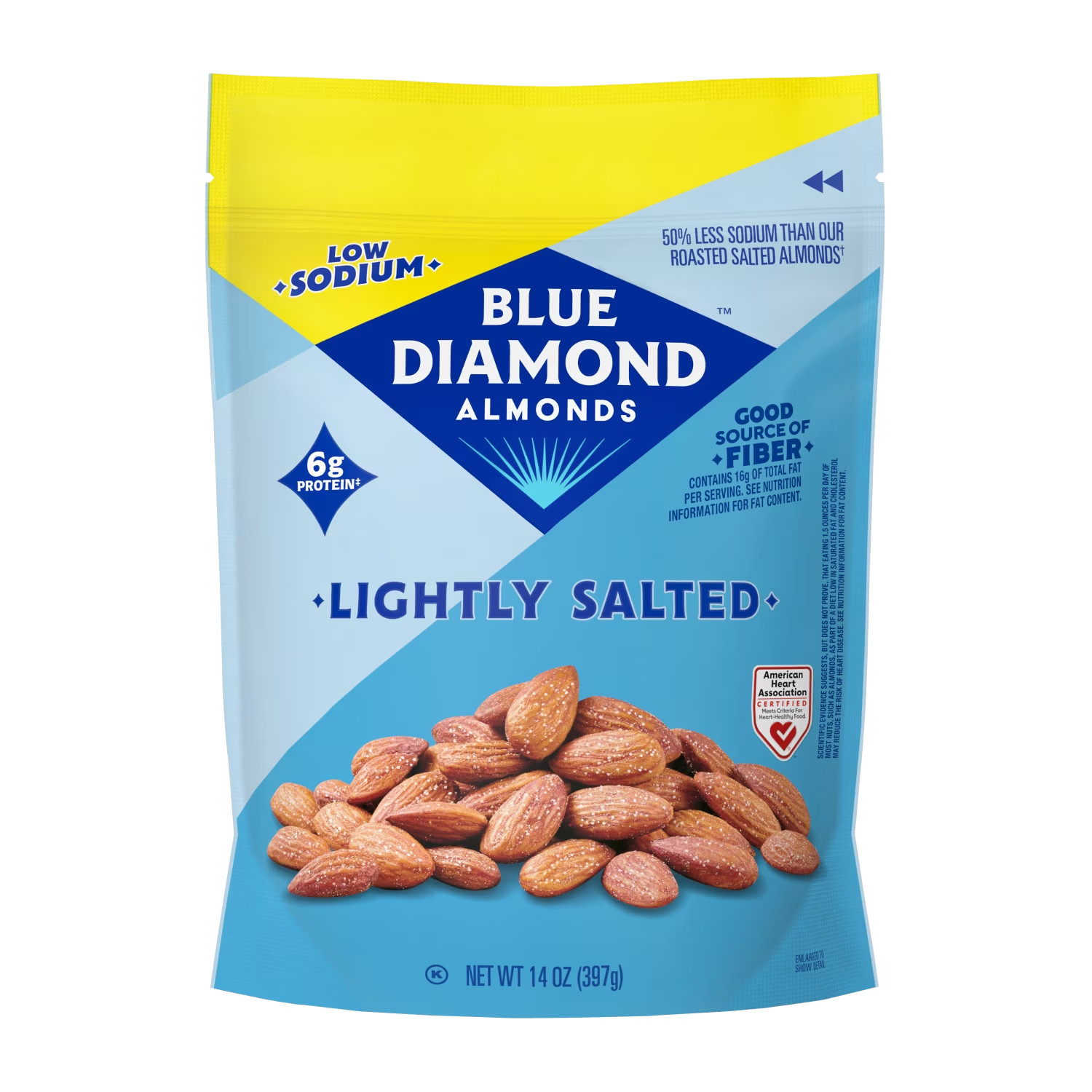 Blue Diamond Almonds, lightly salted low Sodium Snack 14 oz... gallery