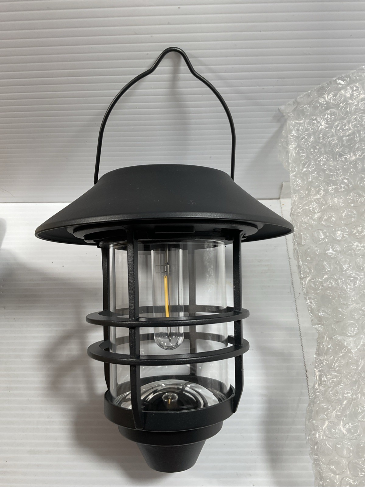 2-Pack Outdoor Waterproof Solar Lanterns with Mounting Kit - Modern Retro Style gallery