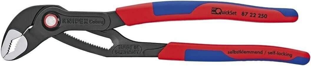 KNIPEX 8722250 SBA Tools - Cobra Quick Set Pump Pliers, Multi-Component gallery