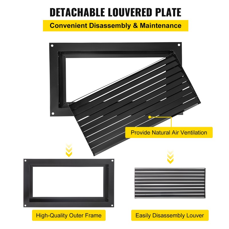 Crawl Space Flood Vent Foundation Flood Vent 8"Height x 16"Width Wall Vent gallery