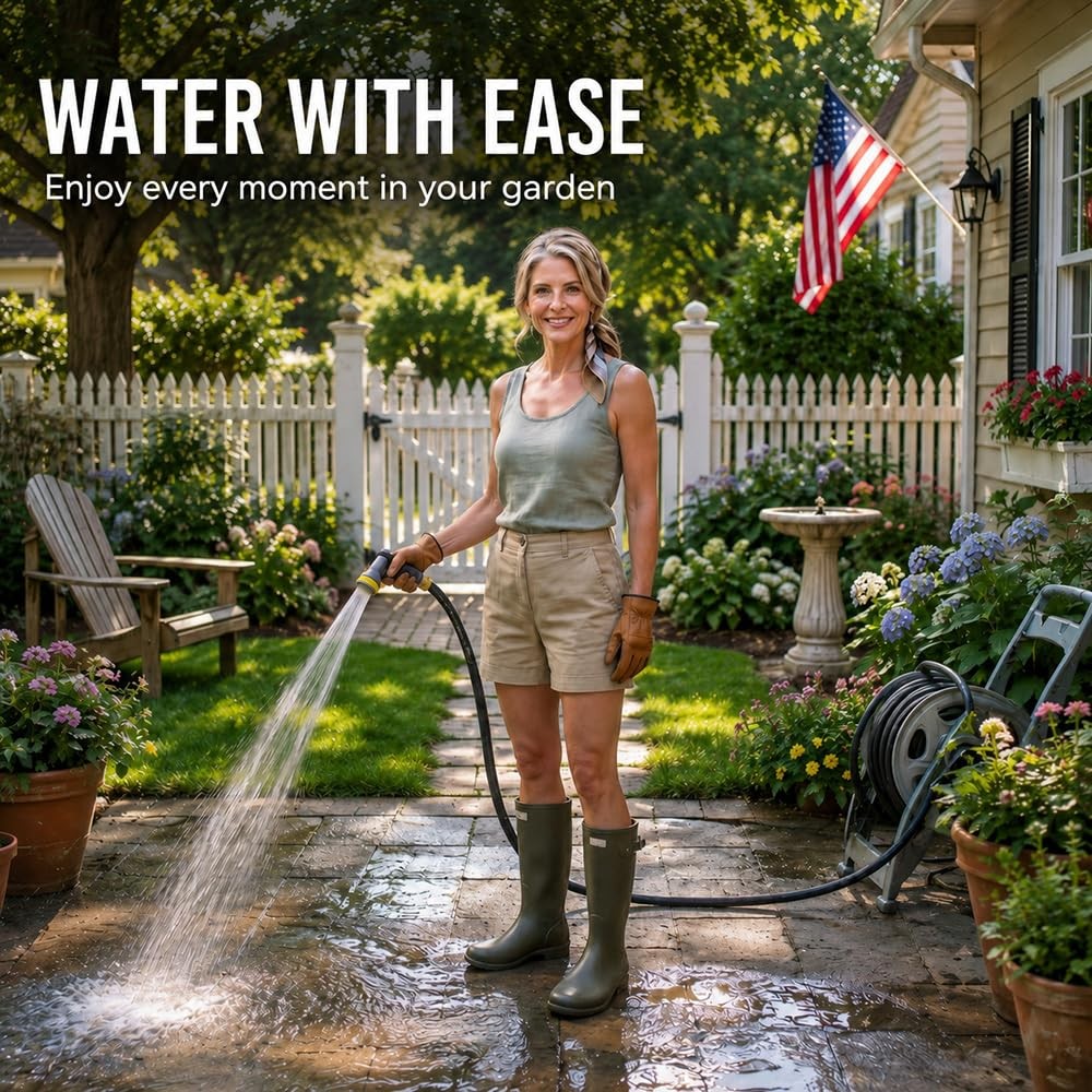 6ft Short Water Hose with 5/8" Diameter and 3/4" Brass Fittings for Reel gallery