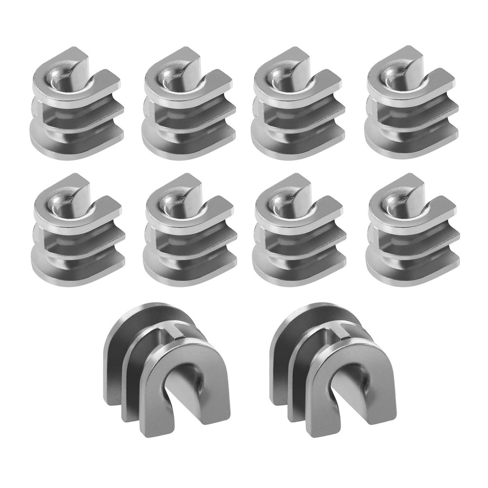 10-Pack String Trimmer Head Eyelet Sleeves, Replacement 10 Pieces, Silver