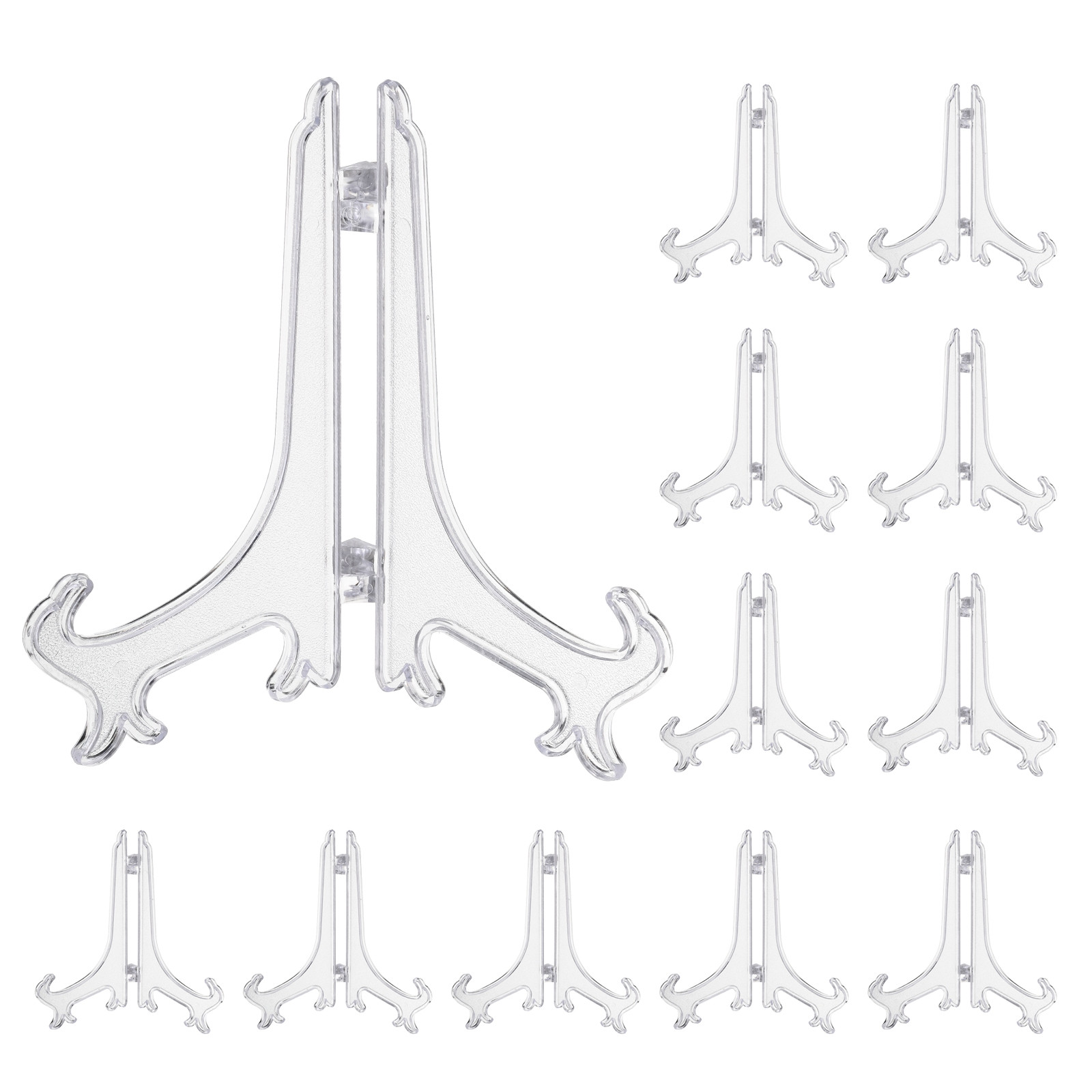 6" Acrylic Plate Stands for Display Plate Holder Transparent 12Pcs gallery