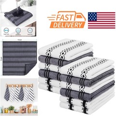 Multi Use Microfiber Cleaning Cloths 12 Pack Reusable Kitchen Towels Solid Color