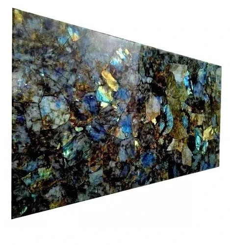 Labradorite Slab Dining Table Top | Natural Crystal Healing Stone Decor gallery