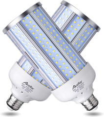2-Pack（500W Equivalent） LED Corn Light Bulb 60W 6000 Lumen 6500K Large Area Cool