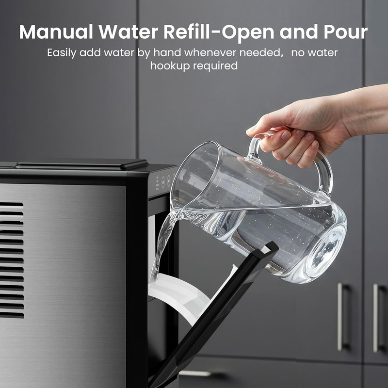 Portable Ice Maker Machine, 26Lbs Daily, Self-Cleaning, Selectable Size gallery