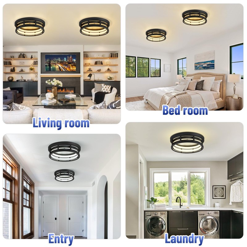 LED Flush Mount Ceiling Light Fixture,Modern Hallway Light Fixtures Ceiling,3... gallery