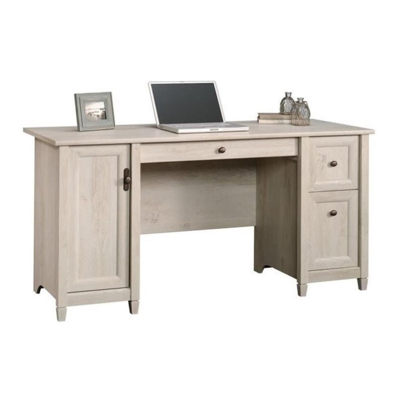 Sauder Edge Water Engineered Wood Computer Desk in Chalked Chestnut gallery