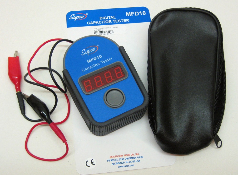 MFD10 Digital Capacitor Tester Meter .01 - 10000 mfd's SUPCO Sealed Unit Parts