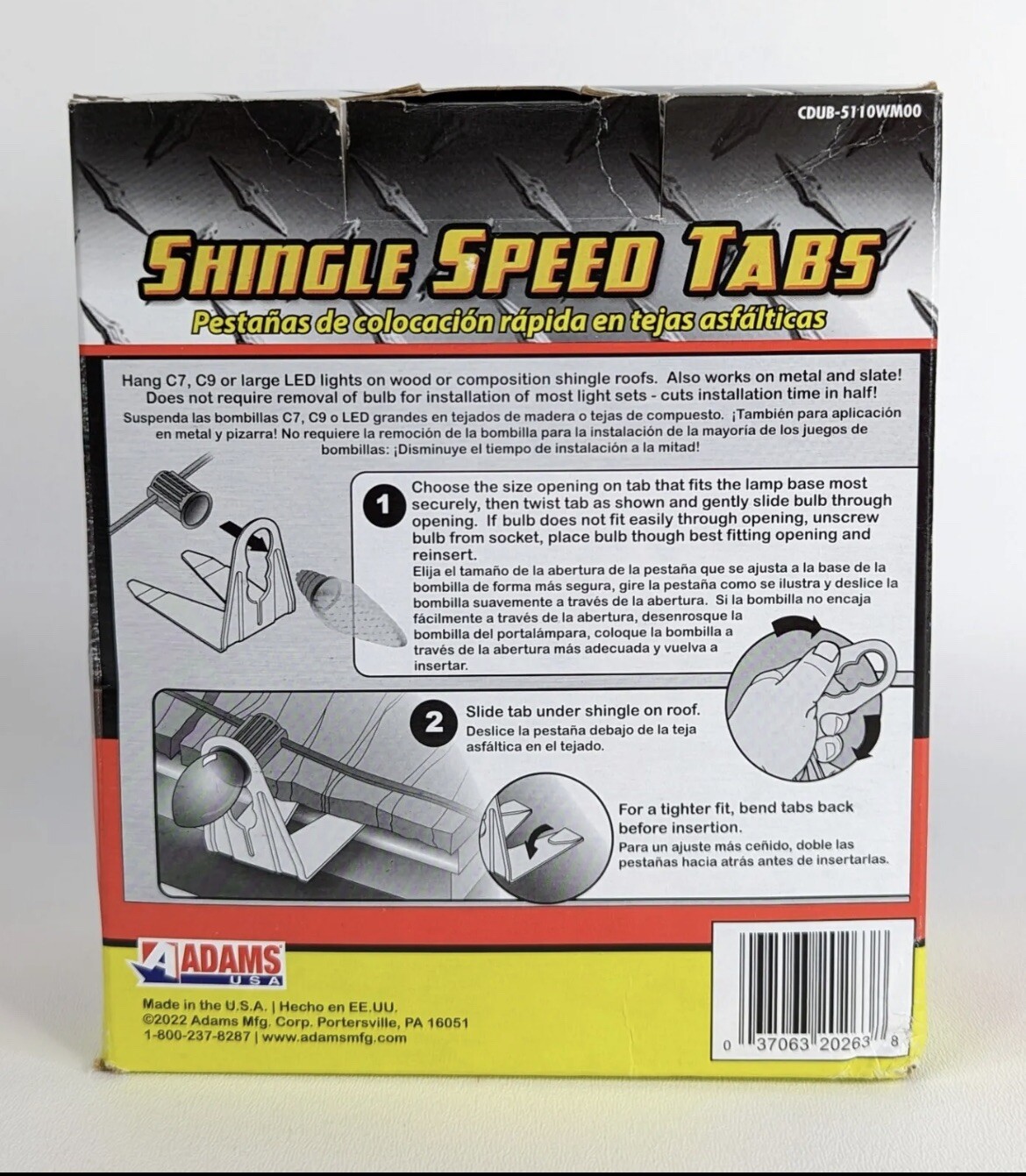50 Shingle Speed Tabs Commercial Grade For Christmas LED & Incandescent Lights gallery