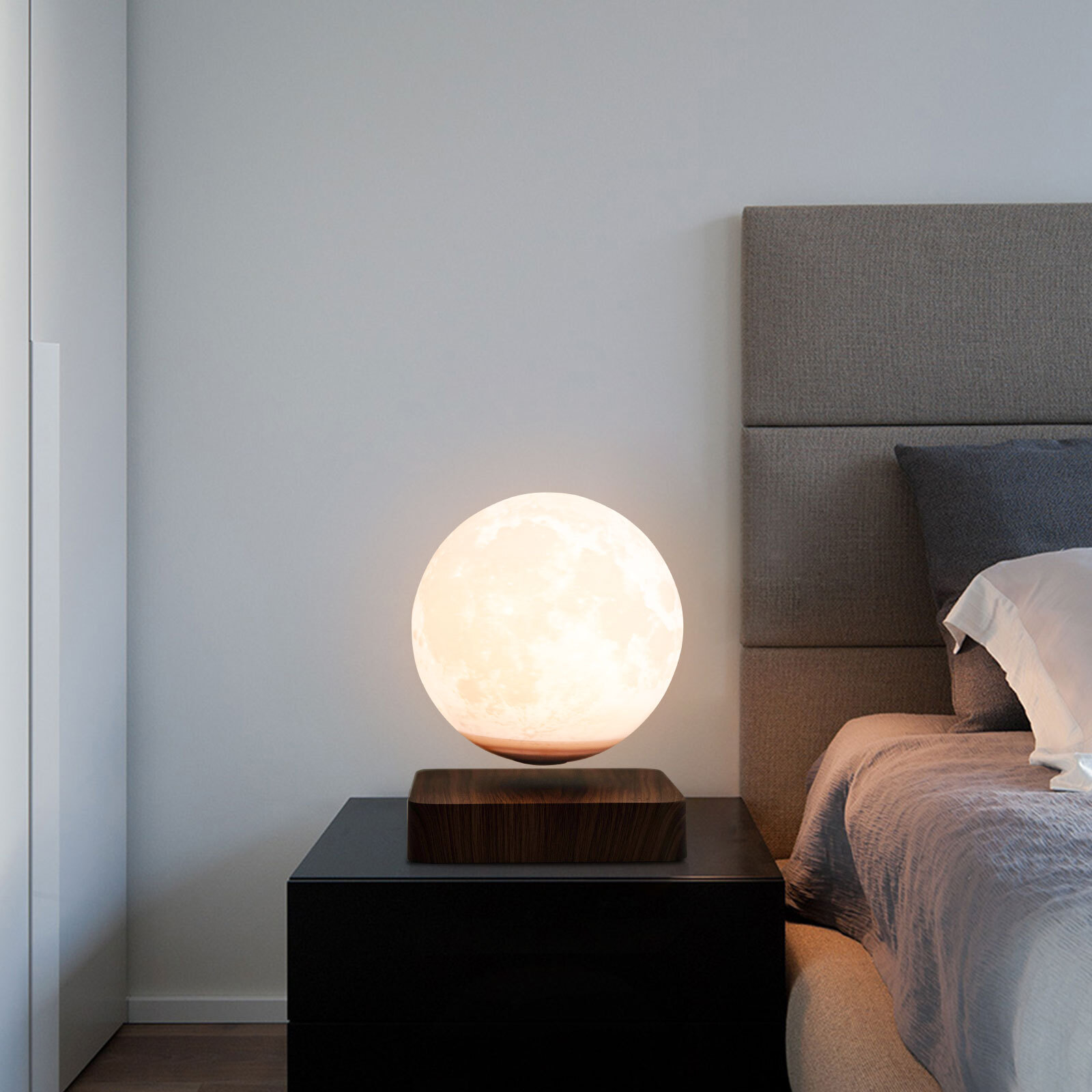 3D Printing Magnetic Levitating Floating Moon Lamp Night Light Room Table Decor gallery
