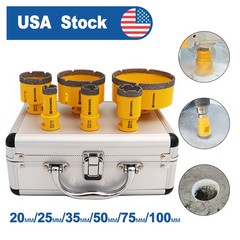 6pcs/box Diamond Drilling Core Bits Set Cut Ceramic Marble Tile 5/8-11″ Thread