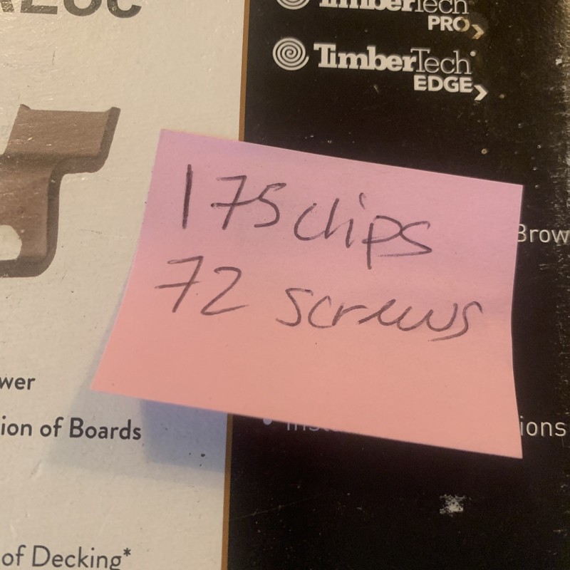 TimberTech CONCEALoc Deck Hidden Fasteners PARTIAL BOX 175 Fasteners & 72 Screws gallery