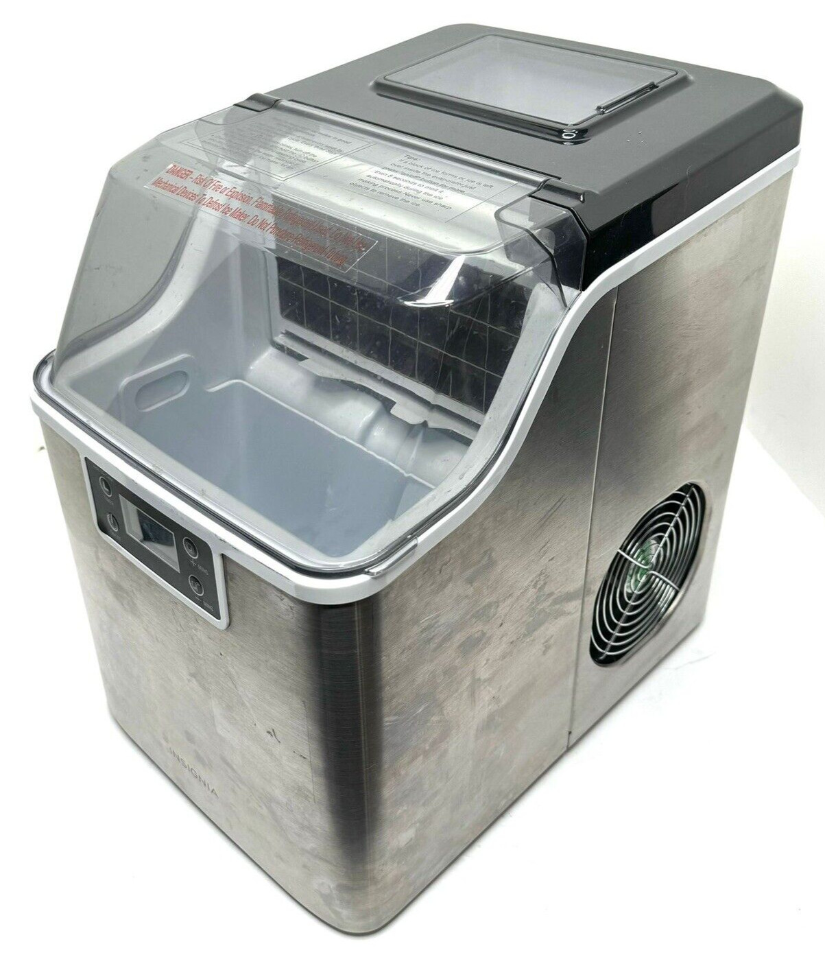 Insignia 44 Lb Portable Clear Ice Maker Auto Shut-off Stainless steel NS-IMC44S3 gallery