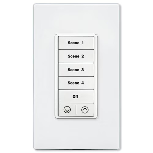 PCS PulseWorx UPB Wall Controller with Load Dimmer, 7 Button, White (KPLD-7-W) gallery