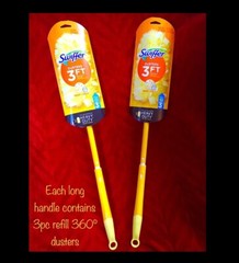 2pk Swiffer Dusters Combo: 8pc Total:(2 Extendable 3ft Handles Each w 3 refills)