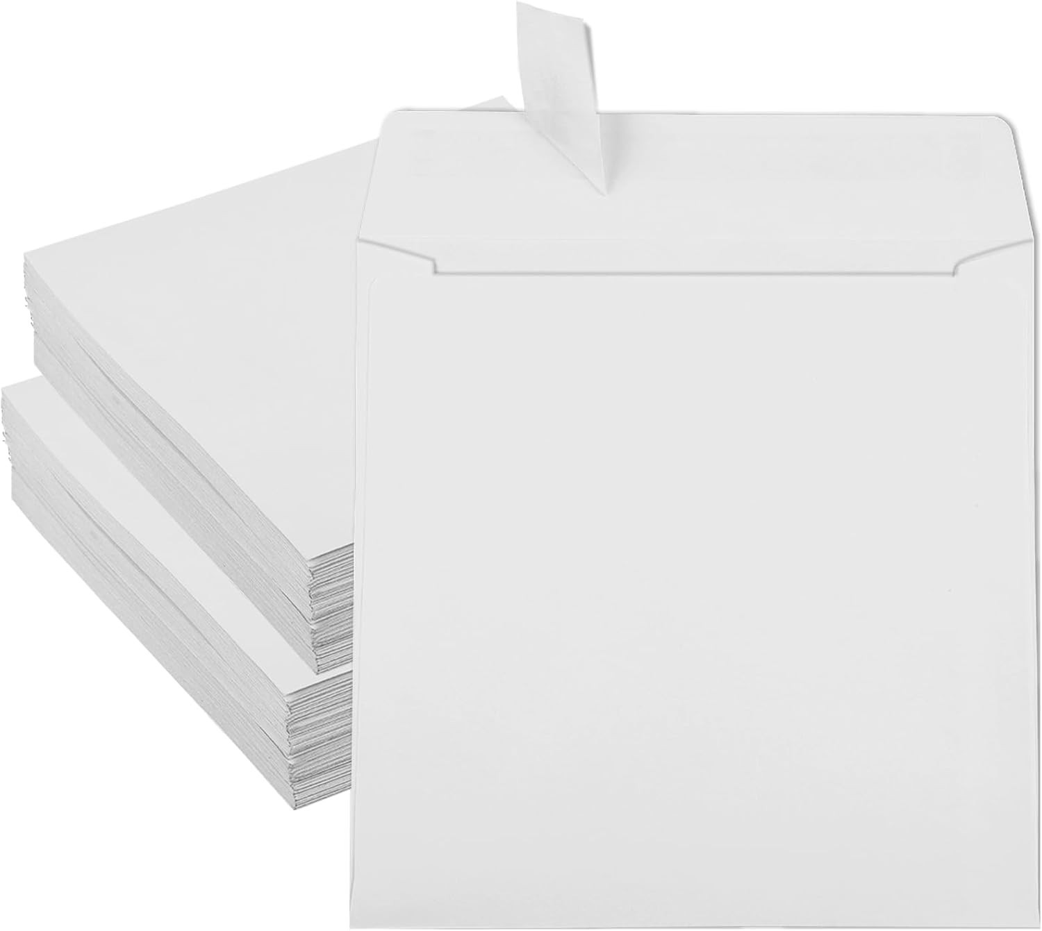 70 Pcs 6X6 Inch Square Envelopes with Self Seal Bulk 70LB White Square Invitatio gallery