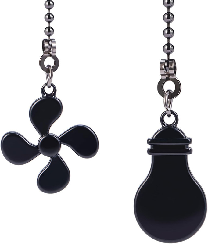 Ceiling Fan Pull Chain Set 12 In Light and Fan Pendant Extenders for Home Decor gallery