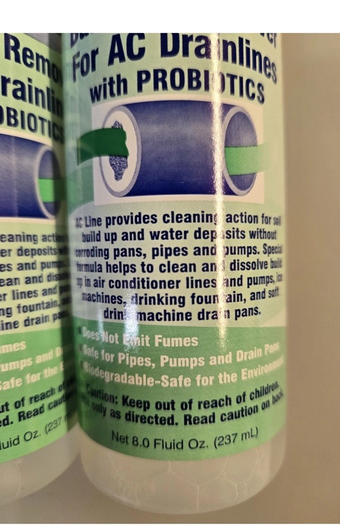 4 Pack, AC Line Build Up Remover For AC Drainlines With Probiotics (8 Fl Oz X 4) gallery
