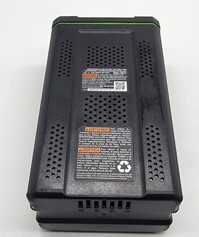 GreenWorks BAB727 or 2902402 80V Lithium-Ion Battery 4Ah - 288Wh - 80v gallery