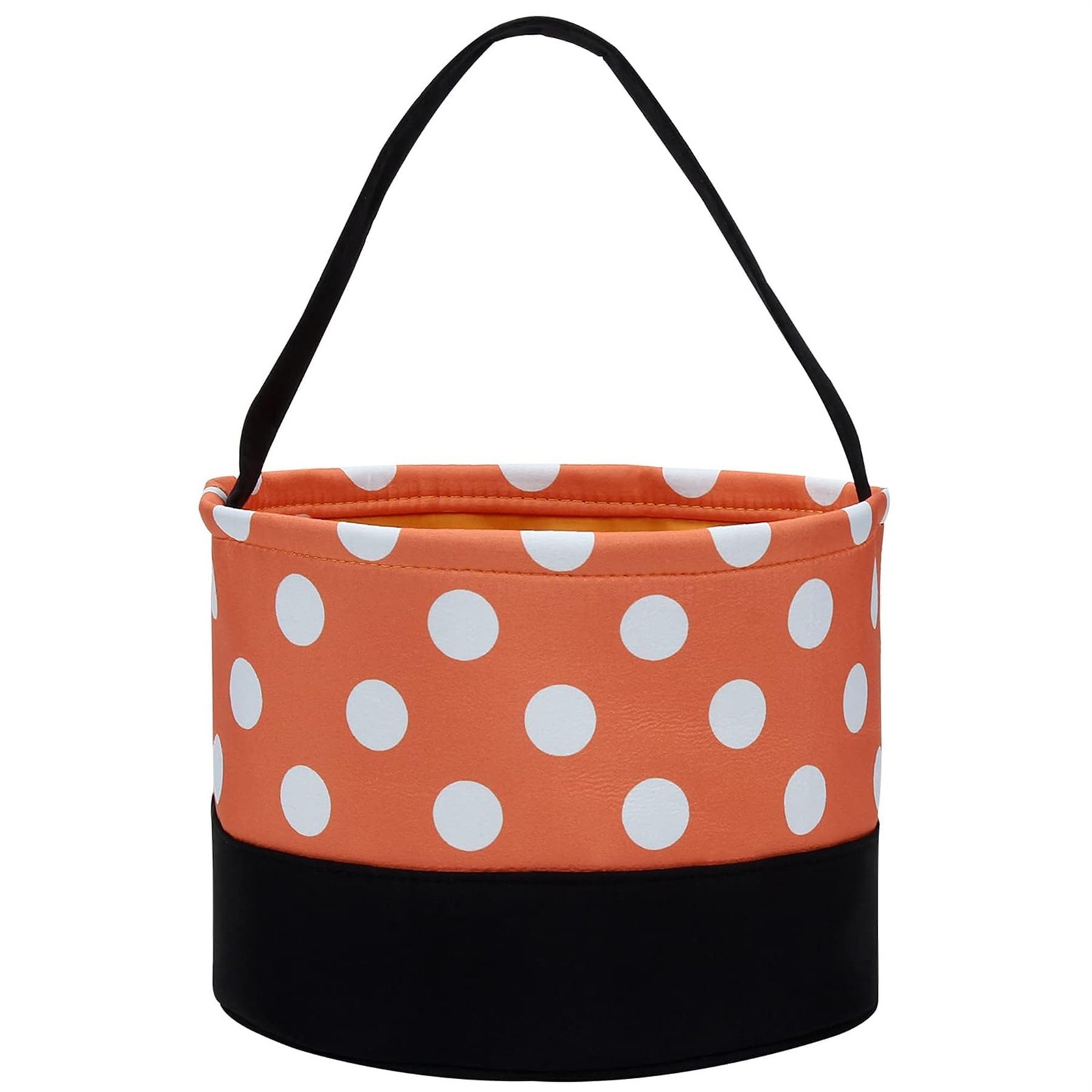 Halloween Candy Buckets Candy Baskets Halloween Trick or Treat Bags Polka Dot... gallery