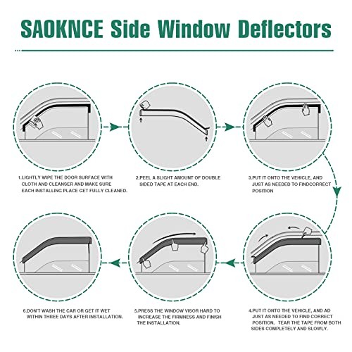 4 Pieces Tape-on Extra Durable Rain Guards Fit for 2023-2025 Cadillac gallery
