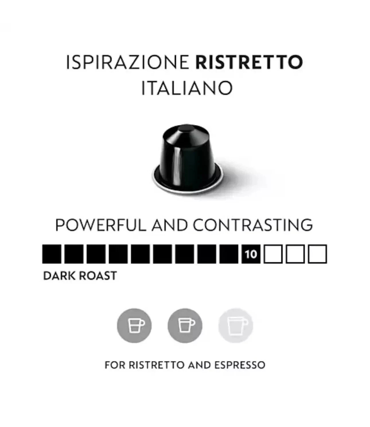 Nespresso Capsules OriginalLine Ristretto Intenso Dark Roast 50 Loose Capsules gallery
