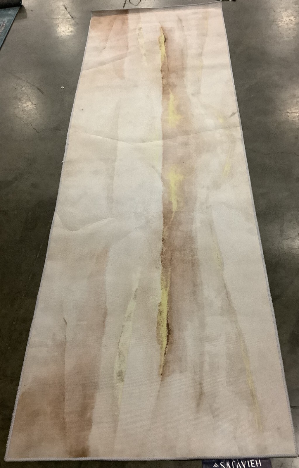 BEIGE / GOLD 2'-6" x 8'-0" Broken Thread Rug Reduced Price 1172675897 TAC807B-28 gallery