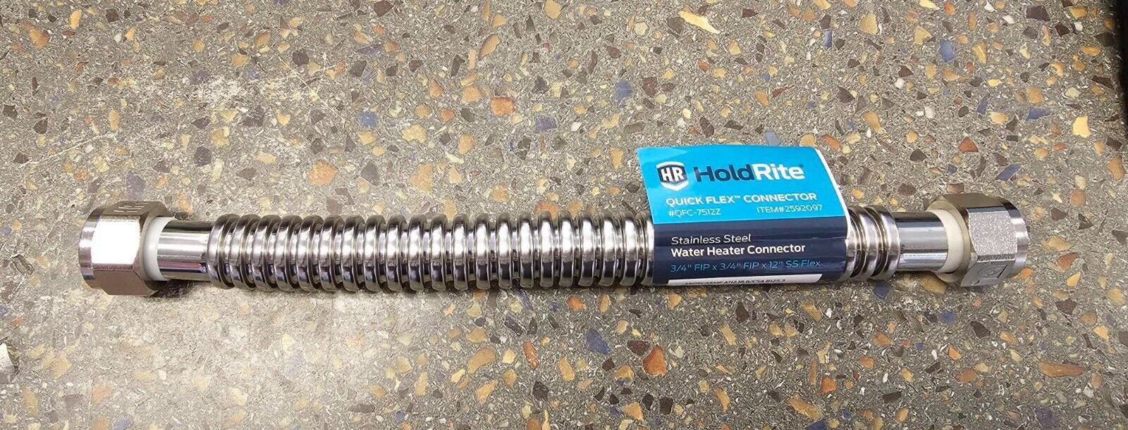 HoldRite QFC-7512Z (12") SS CORRUGATED WATER HEATER QUICK FLEX CONNECTOR gallery