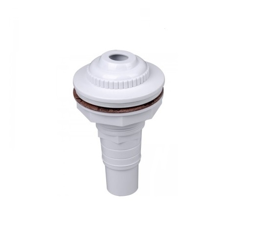 Above Ground Pool White Complete Return Inlet Jet Fitting w/Gasket and Adapter gallery