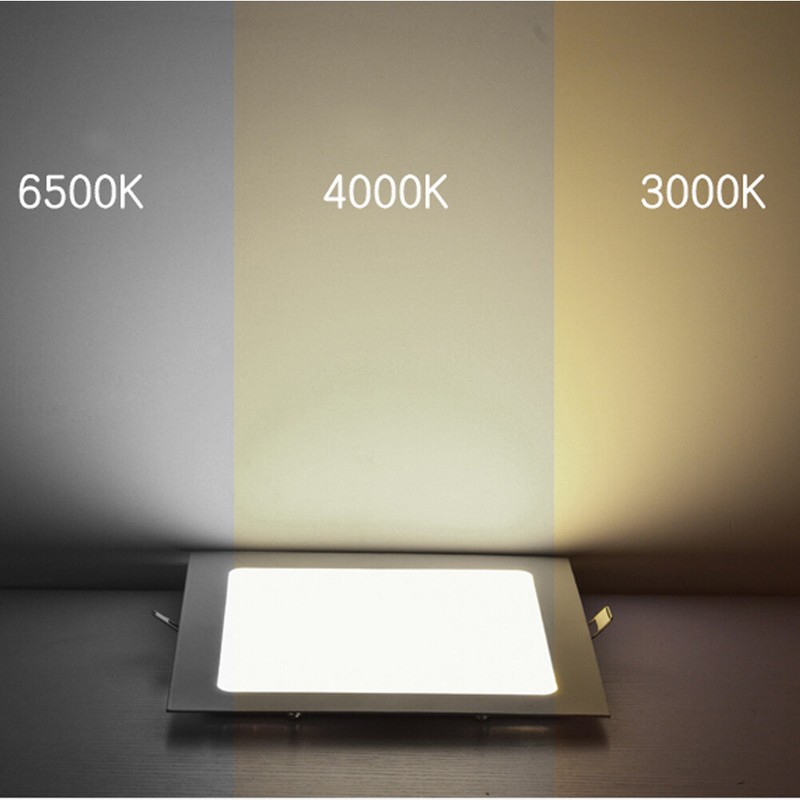 Recessed Led Panel Ceiling Light Round Square 3W 3in,9W 5in,12W 6in,18W 8in 110V gallery