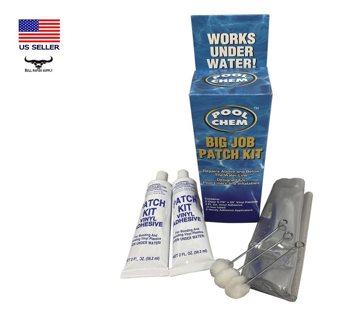 Swimming Pool Vinyl Liner Adhesive Repair Patch Kit - Works Above & Below Water gallery