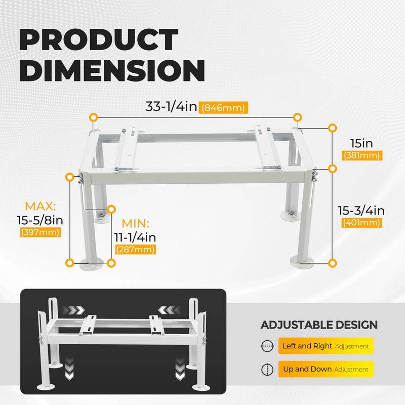 Ground Stand Mount for Mini Split Air Conditioner Heat Pump Powder Coated gallery
