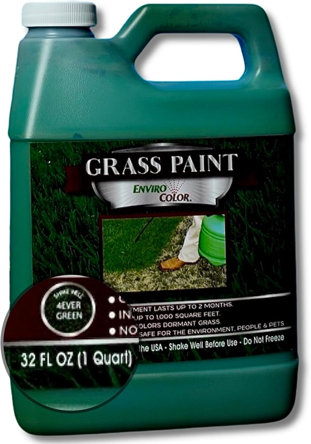 4Evergreen Grass Colorant/Turf Paint – 32 Oz Concentrate Covers 1,000 Sq Ft – Re gallery