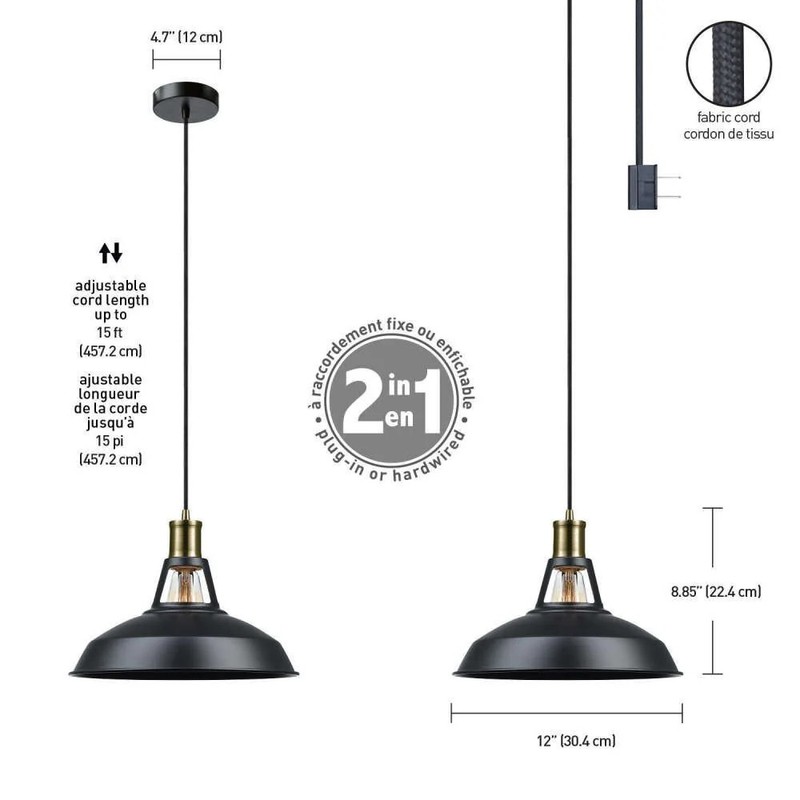 Globe Electric Robin Ceiling Light Antique Brass 60W E26 Bubble not included gallery