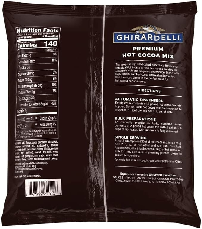 Ghirardelli - Chocolate Hot Cocoa Powder 2lb bag gallery