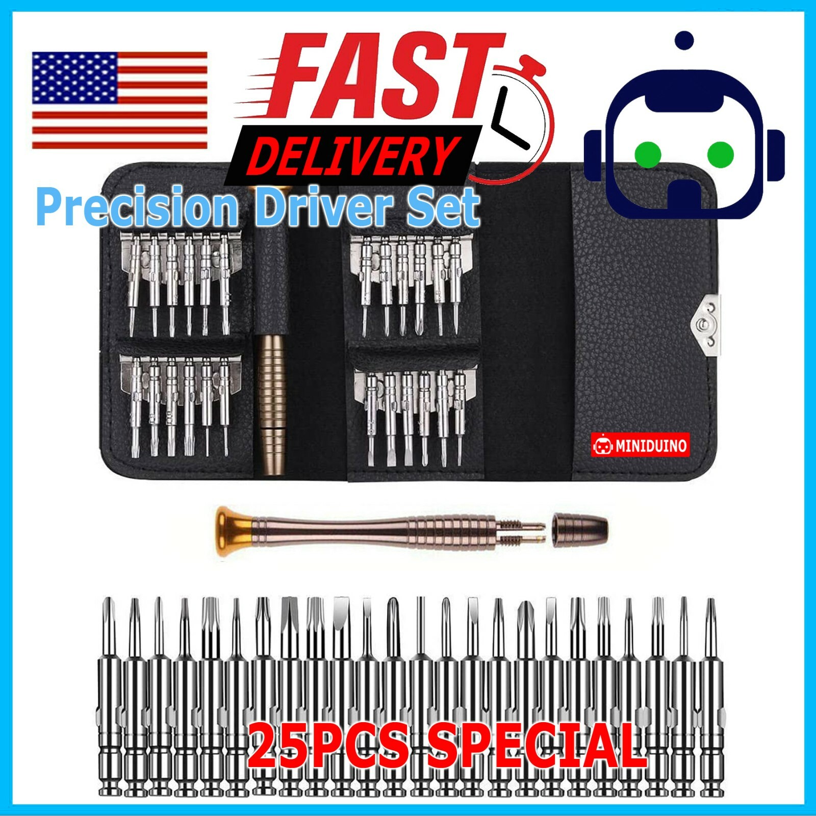 25 in 1 Small Mini Repair Precision Screwdriver Torx Tool Kit Set Phones Fix Us gallery