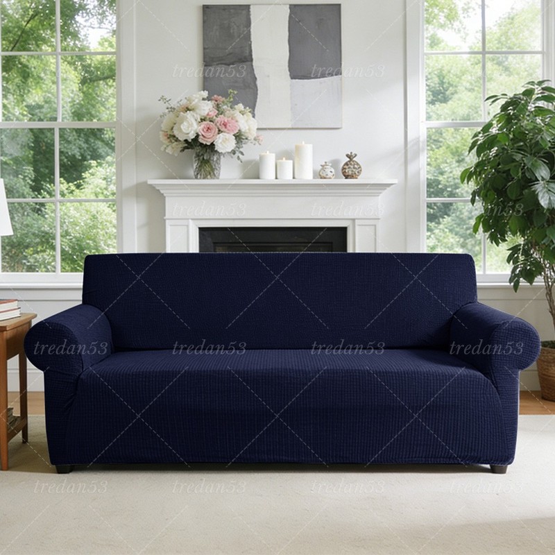 PREMIUM Elastic STRETCH SOFA COVERS Slipcover Protector Settee 1/2/3/4 Seater US gallery