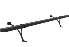 Foot Rail Kit Railing Hardware Undercounter Mount Hardware Improve Comfort 4′ Bl