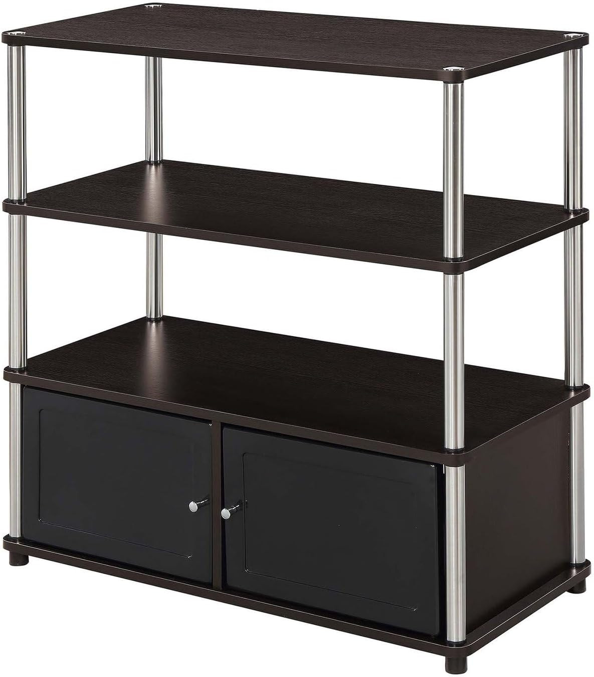 Designs2Go Highboy TV Stand with Storage Cabinets and Shelves for Tvs up to 40 I gallery