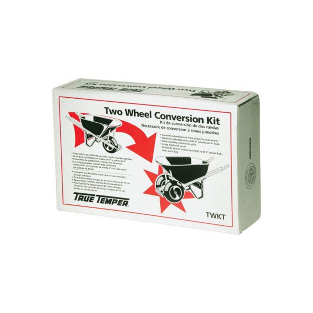 True Temper Twkt Wheelbarrow Two Wheel Conversion Kitblack gallery