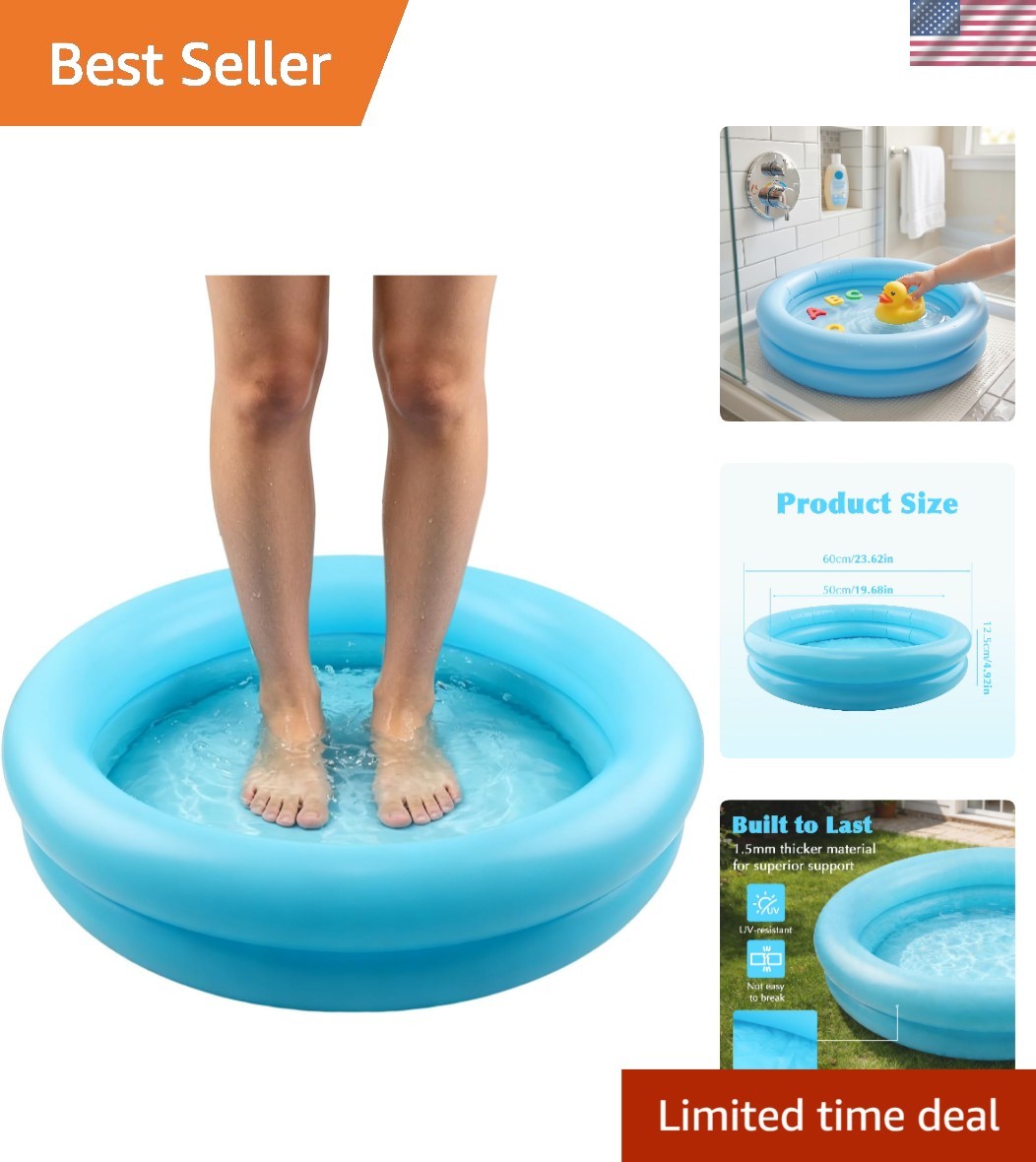 Thickened Base Inflatable Pool - Perfect for Indoor & Outdoor Summer Enjoyment gallery