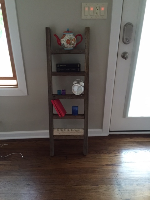 Decorative Ladder - Reclaimed Old Wooden Ladder 4 Foot Rustic Barn Wood gallery